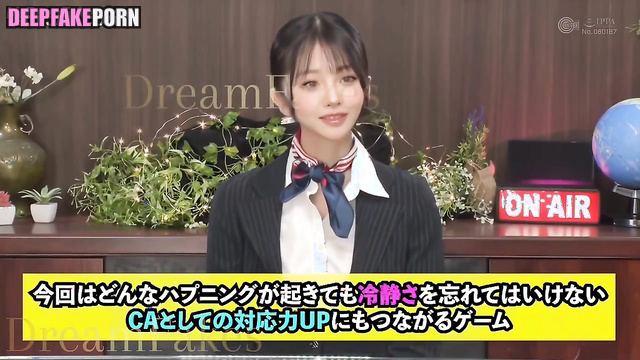 Brunette enjoying sex after strange tv show - Sullyoon (설윤 엔믹스) real fake