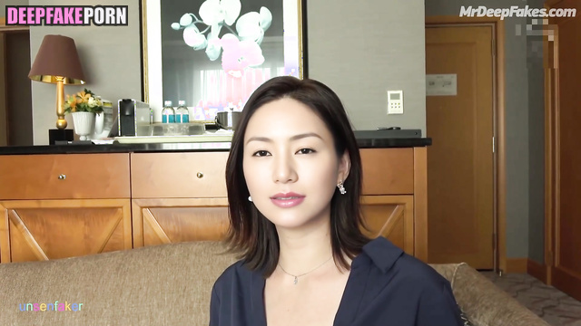 She knew how her visit to him would end, fake Haruka Igawa (井川 遥 フェイクポルノ)