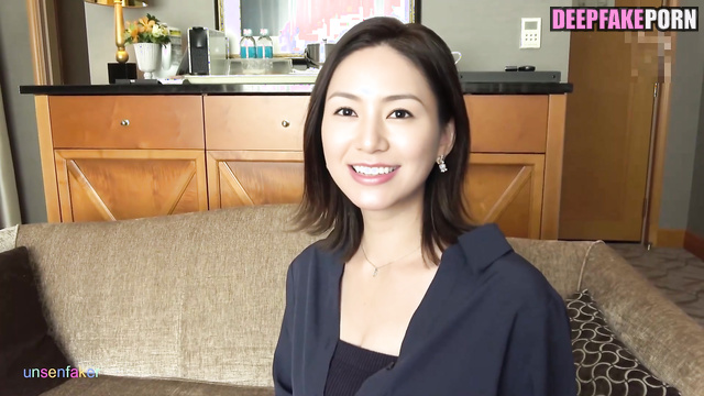 She knew how her visit to him would end, fake Haruka Igawa (井川 遥 フェイクポルノ)