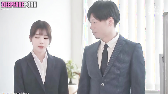 アイズワン ヌード Chaewon had no idea that a colleague makes such a hot cunni, ai