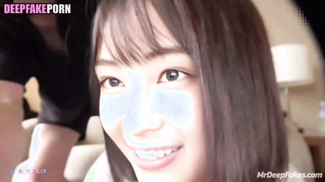 広瀬すず 偽の有名人のポルノ Suzu Hirose enjoying ass licking in doggystyle, face swap