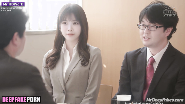 The hottest touches from a new colleague, Chaewon face swap アイズワン セックスシーン