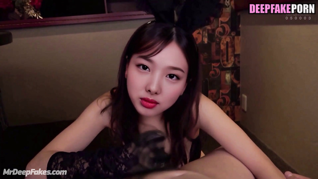 Sexy rabbit with babyface enjoying doggystyle, fake Nayeon トゥワイス フェイクポルノ