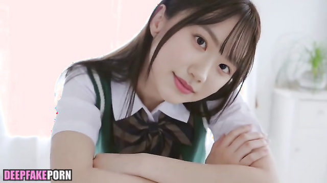 芦田愛菜 ディープフェイク エロ cute Mana Ashida stroking herself sexy, solo fakeapp