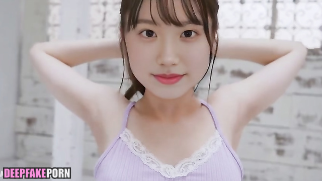 芦田愛菜 ディープフェイク エロ cute Mana Ashida stroking herself sexy, solo fakeapp