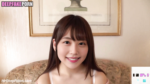 Fake Kasumi Arimura (有村 架純 アダルトビデオ) and her first boyfriend alone at home
