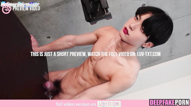 Fake Soobin giving himself pleasure with scotch tape トゥモロー ディープフェイク