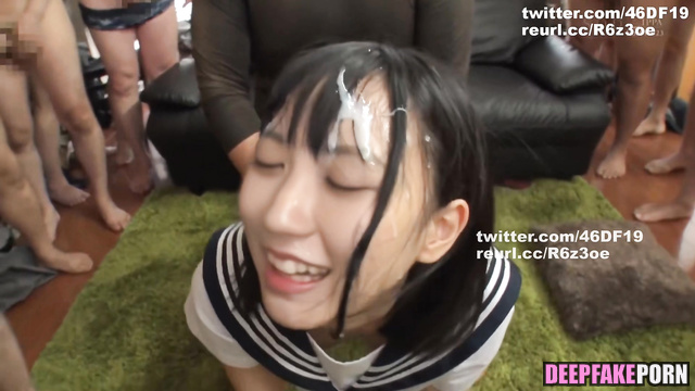 J-Pop star Kaki Haruka [Nogizaka46] - fake bukkake = フェイクポルノ かき はるか [PREMIUM]