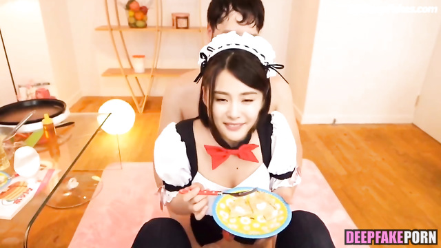 Yang Mi getting fucked in a maid costume - artificial intelligence (杨幂 人工智能)