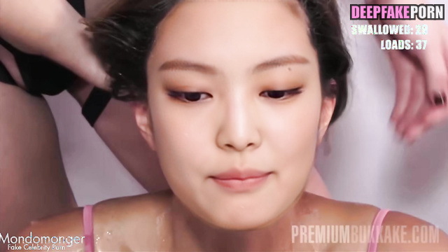 Black and white dicks cumed in her mouth (Jennie fake video) 제니 블랙핑크 [PREMIUM]