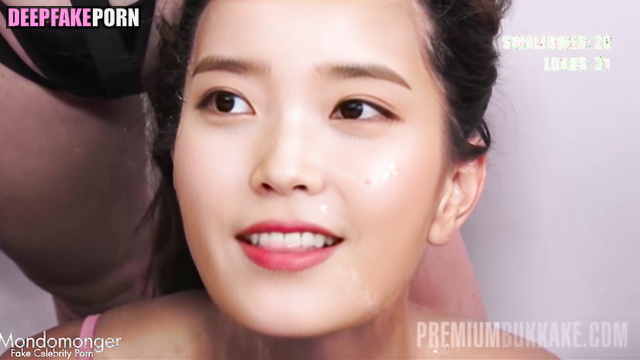 아이유 가짜 연예인 포르노 bukkake party with IU's horny mouth, internet celebrity [PREMIUM]