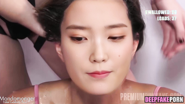 아이유 가짜 연예인 포르노 bukkake party with IU's horny mouth, internet celebrity [PREMIUM]