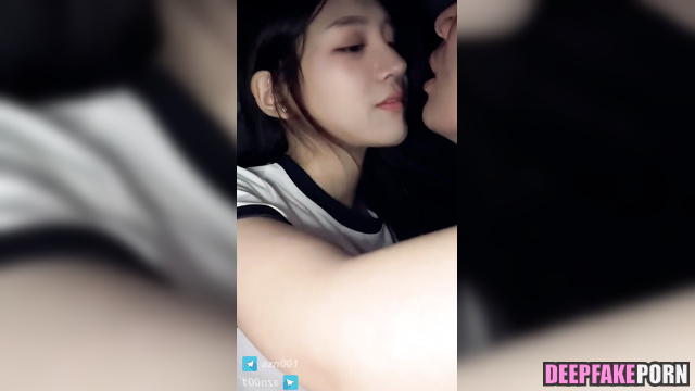 Deepfake MINJU 민주 ILLIT 아일릿 Kissing before fucking