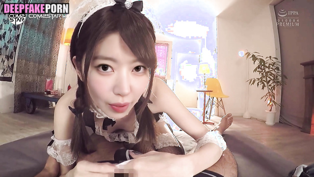 Doggystyle creampie with pretty housemaid / アイズワン 偽の有名人のポルノ Sakura ai [PREMIUM]