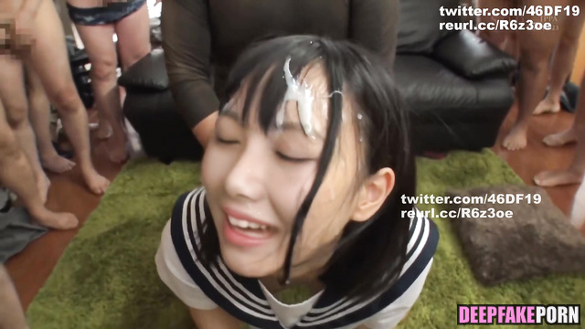 Japanese star Ito Riria enjoys deepfake massive bukkake session / 伊藤理々杏 乃木坂46 大量ぶっかけ [PREMIUM]