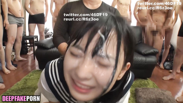 Japanese slut Seimiya Rei covered in cum [fake sex scene] 乃木坂46 清宮 レイ フェイクポルノ [PREMIUM]