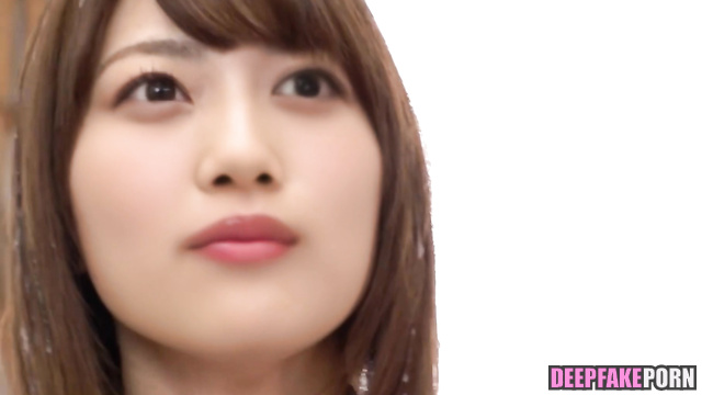 Hair of j-pop star Yamashita Mizuki Nogizaka46 is covered in cum / 乃木坂46 やました みづき フェイクポルノ [PREMIUM]