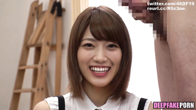 Hair of j-pop star Yamashita Mizuki Nogizaka46 is covered in cum / 乃木坂46 やました みづき フェイクポルノ [PREMIUM]