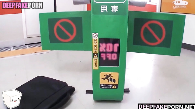 Mei nagano is used as a toilet at the station