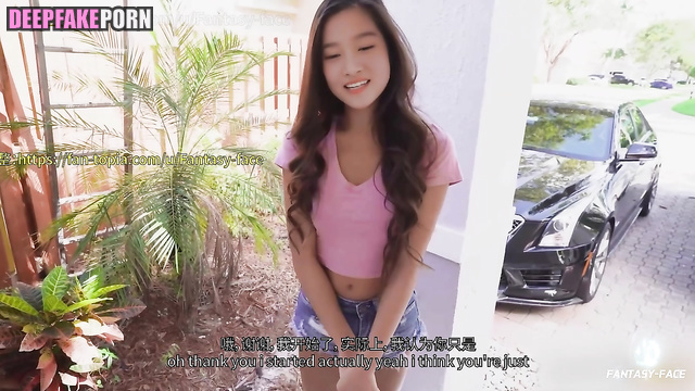 not nude Guan Xiaotong Delivery Man Service（假关晓彤外卖员服务 中字）