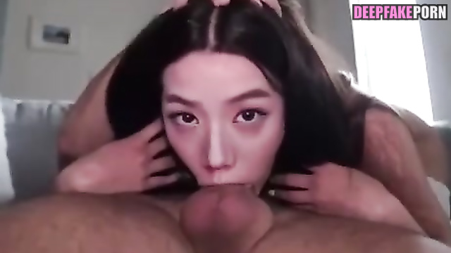지수 Jisoo uses her deep throat to suck cock deepfake (블랙핑크) BLACKPINK