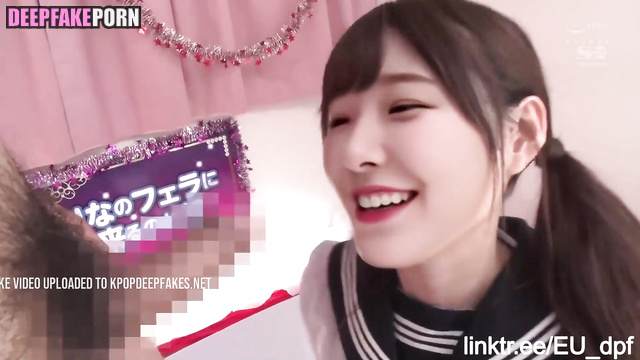Jiheon 백지헌 looks seductive as schoolgirl deepfake 딥페이크 Fromis_9/프로미스 9