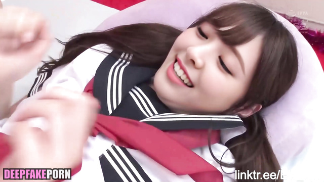 AI Sexy schoolgirl Yuna from ITZY is sucking cock 있지 유나 섹스 인공 지능 사까시