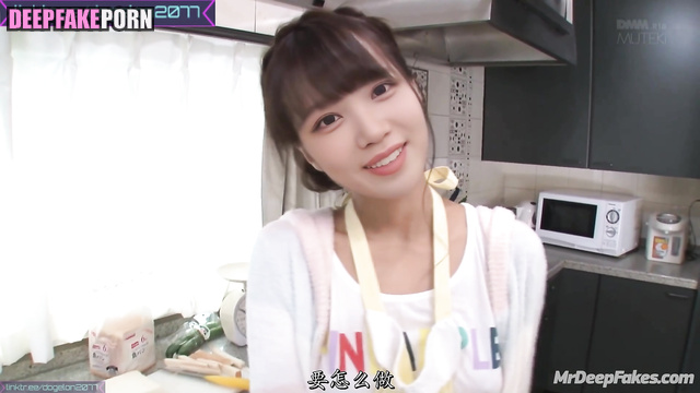 Deepfake kitchen blowjob - Chaewon from LE SSERAFIM / 딥페이크 채원 르세라핌 사까시