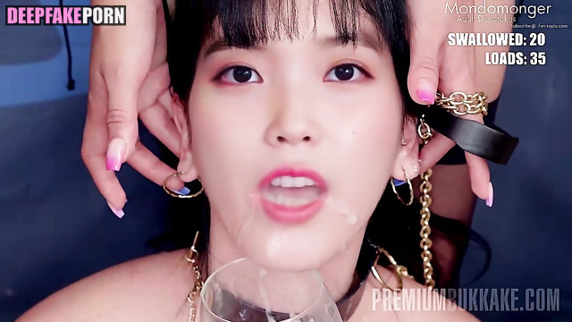 IU 아이유 can't miss any drop of cumshots 딥페이크 deepfake bukkake [PREMIUM]