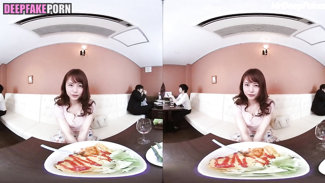 Satomi Ishihara deepfake ディープフェイク エロ VR sex date after dinner  石原 さとみ