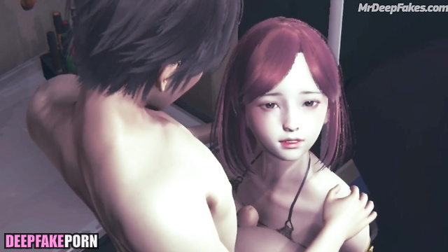 Busty 假色情片 Angela Kuo/郭鬼鬼 in fake 3D animation porn gets fucked hard